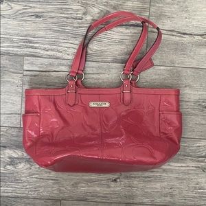 Pink coach purse